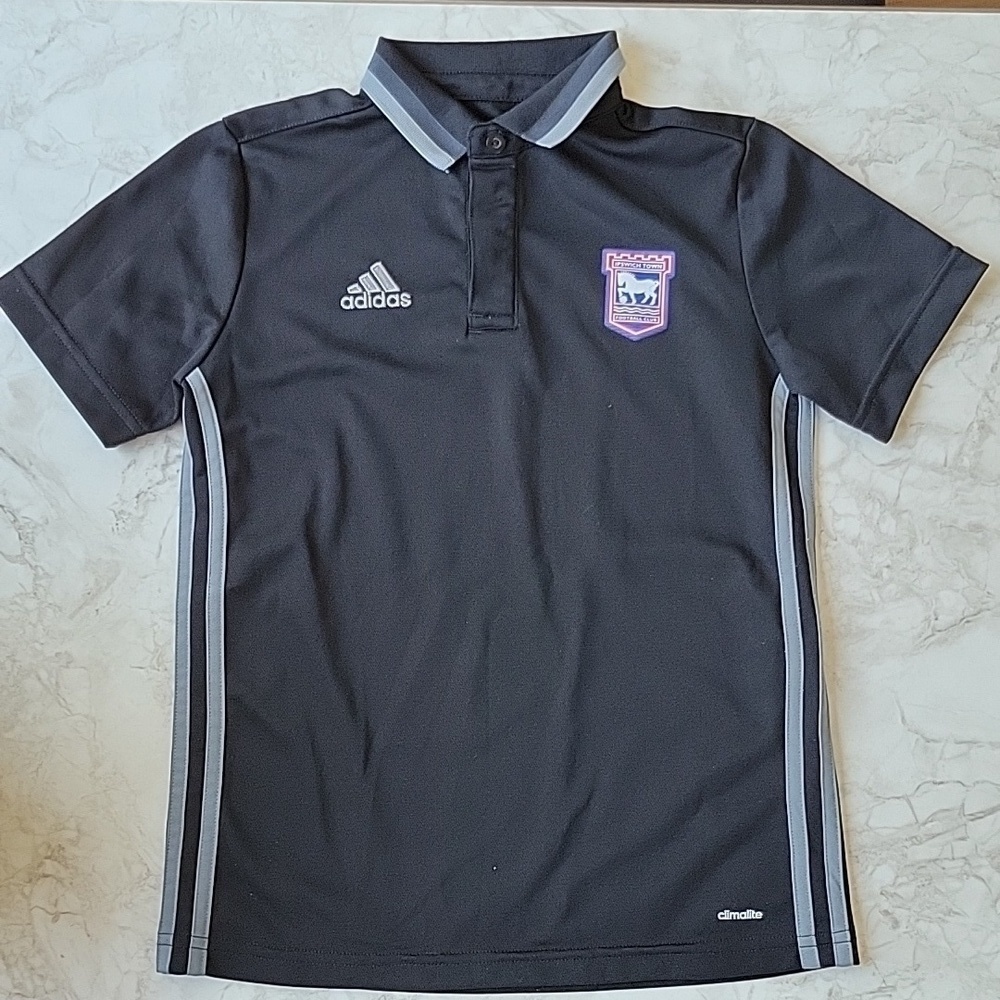 Adidas Ispwich Town, boys polo shirt, like new, 9-10y